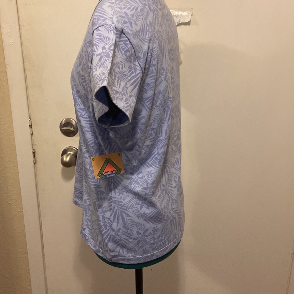 NorthCrest Floral T-Shirt L(14-16) short sleeve - Picture 3 of 7